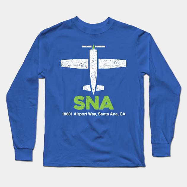 Santa Ana, Orange County Airport Long Sleeve T-Shirt by Venue Pin